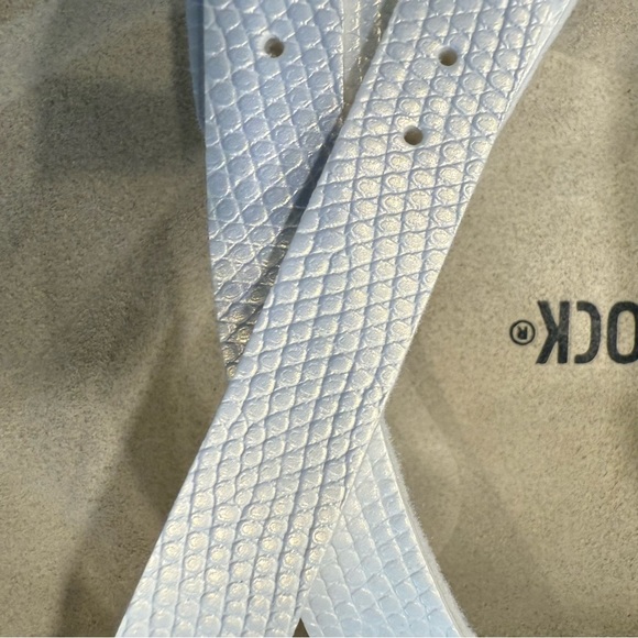 Birkenstock Franca Woman’s Sandals Slides Croc Embossed White US 10-10.5 EU 41 - Picture 6 of 9